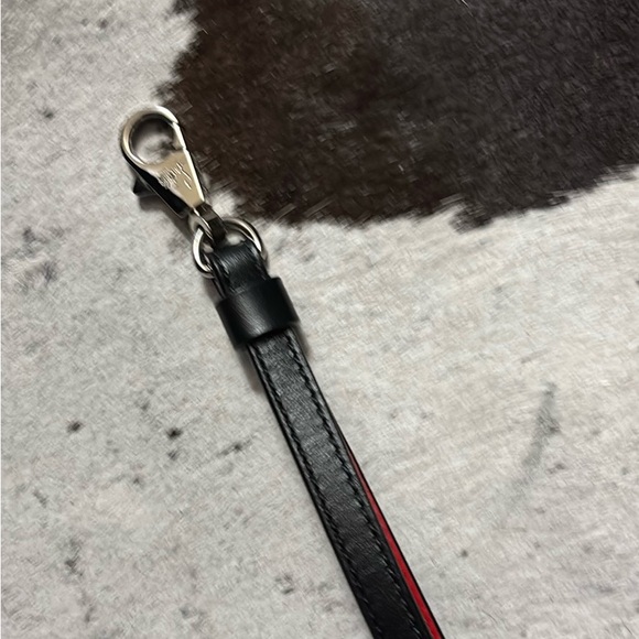 CL Black tote and Black & Red Leather Strap (no storage bag)